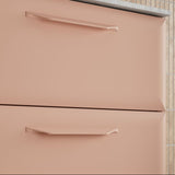 Mika 1210mm Floor Standing 4 Door Basin Unit w/2TH Basin - Matt Apricot