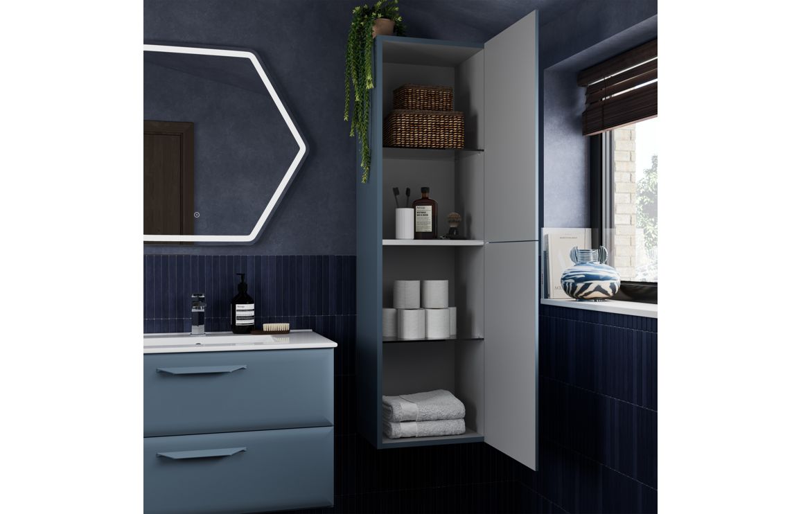 Mika 1210mm Floor Standing 4 Door Basin Unit w/2TH Basin