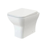 nuie Ava Round Back to Wall Toilet Pan With Seat