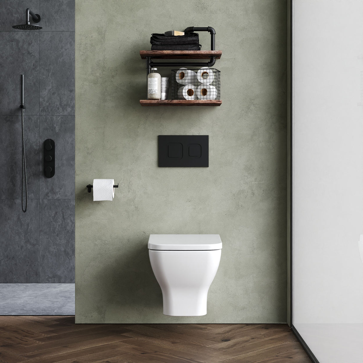 nuie Ava Wall Hung Pan With Soft Close Seat