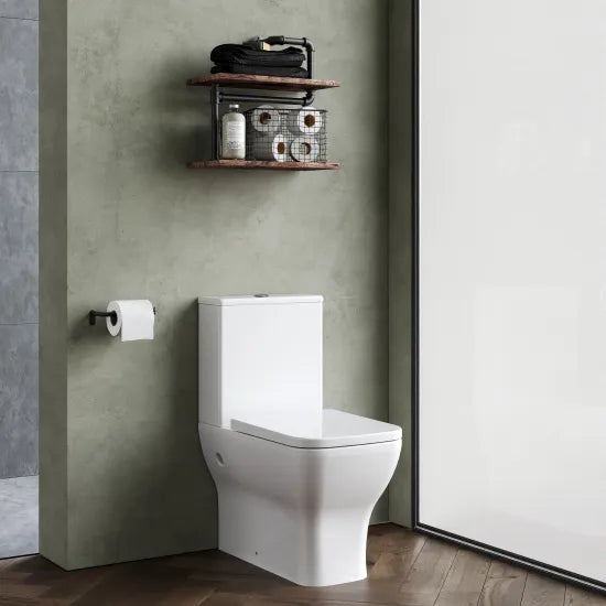 nuie Ava Rimless Close Coupled Toilet With Soft Close Seat