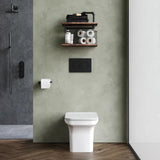 nuie Ava Square Back to Wall Pan With Soft Close Seat