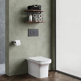 nuie Ava Square Back to Wall Pan With Soft Close Seat