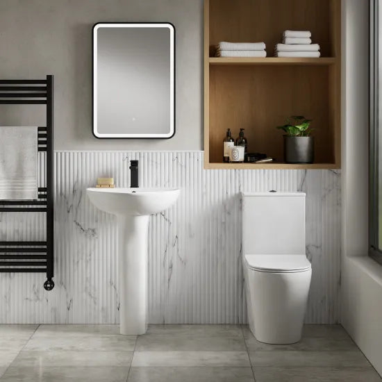 nuie Fenton Rimless Close Coupled Toilet