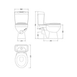 nuie Melbourne Close Coupled Toilet