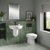 nuie Ivo Round Back to Wall Toilet Pan
