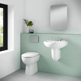 nuie Ivo Round Comfort Height Back to Wall Toilet Pan
