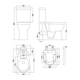 nuie Accessible Comfort Height Close Coupled Toilet