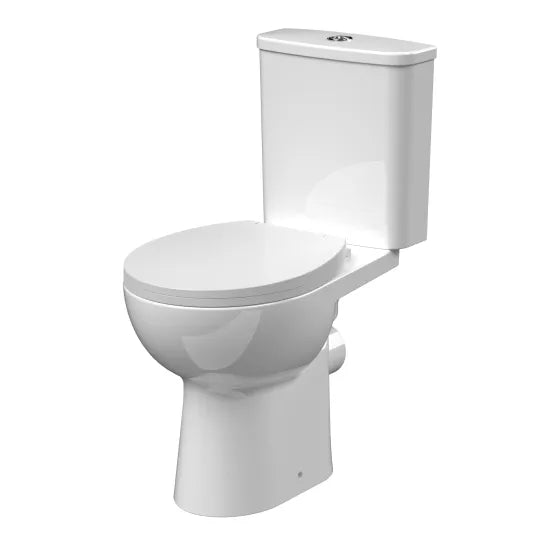 nuie Fay Rimless Comfort Height Close Coupled Toilet With Soft Close Seat