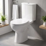 nuie Fay Rimless Comfort Height Close Coupled Toilet With Soft Close Seat
