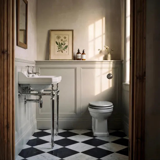 Old London Richmond Traditional Back to Wall Toilet Pan