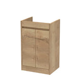 nuie Havana autumn oak 2 Door Floor Standing Vanity Unit