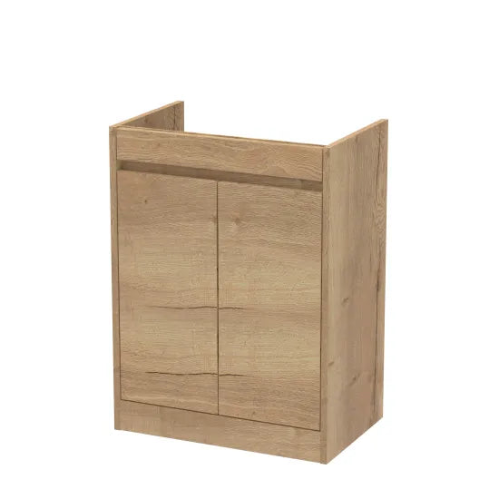 nuie Havana autumn oak 2 Door Floor Standing Vanity Unit