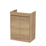 nuie Havana autumn oak 2 Door Floor Standing Vanity Unit