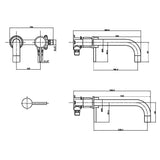 Core Wall Mounted Basin Tap