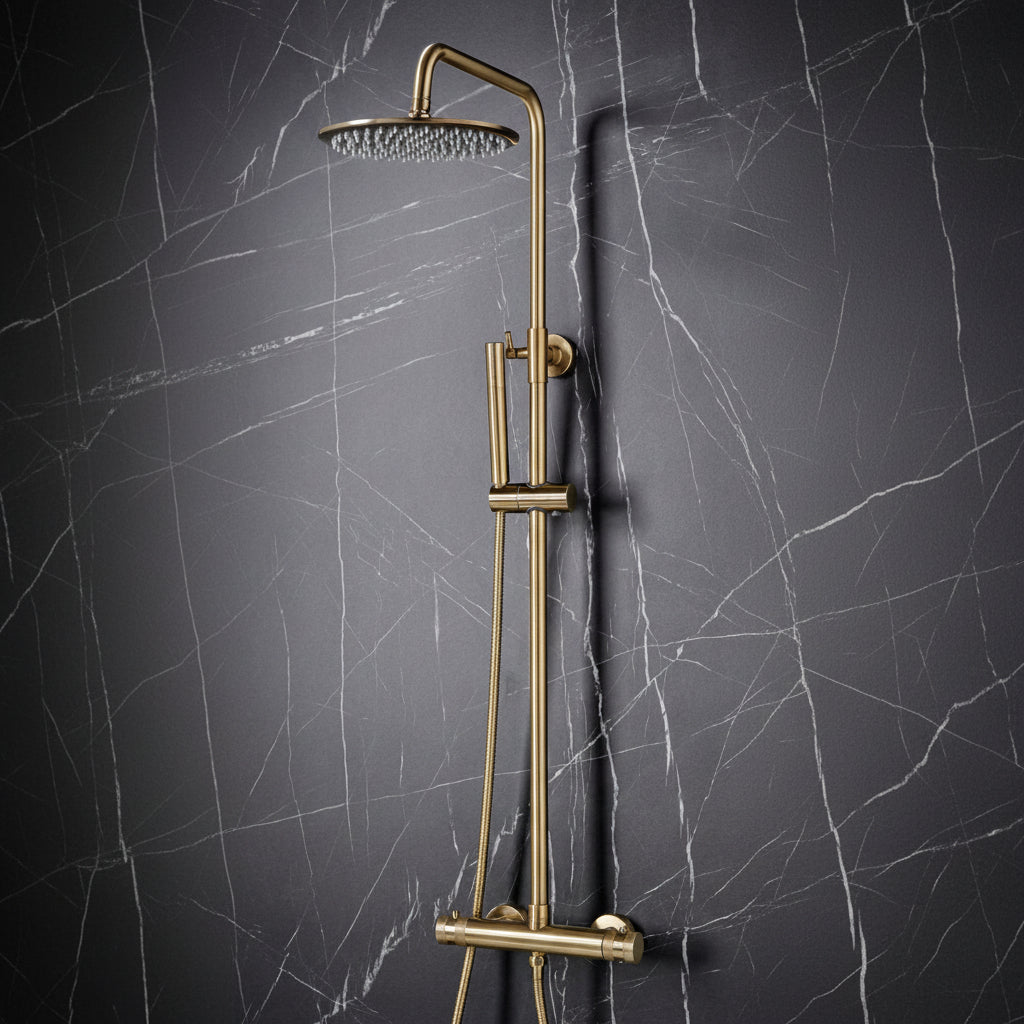 Core Round Rigid Riser Shower