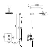 Core Round Handle, Head & Handset Riser Kit