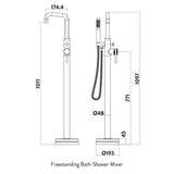 Core Freestanding Bath Shower Mixer