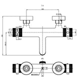 Core Wall Mounted Bath Shower Mixer