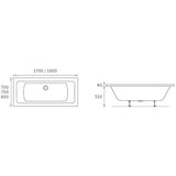 Navarre Square Double End 0TH Bath w/Legs