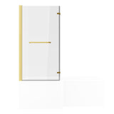 Navarre L Shape 1700x850x560mm 0TH Shower Bath Pack - Brushed Brass