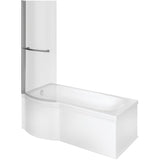 Ora P Shape SUPERCAST 1700x850x560mm 0TH Shower Bath Pack