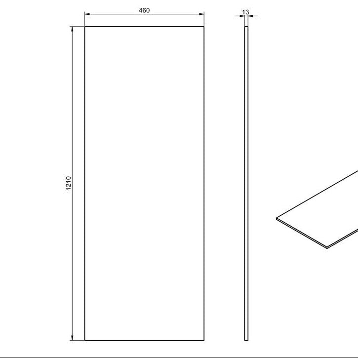 Push 1210mm Wall Hung 4 Drawer Basin Unit Run & Top