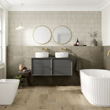 Push 1210mm Wall Hung 4 Drawer Basin Unit Run & Top