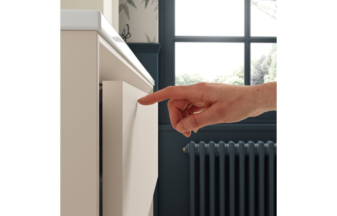 Push 1210mm Wall Hung 4 Drawer Basin Unit Run & Top