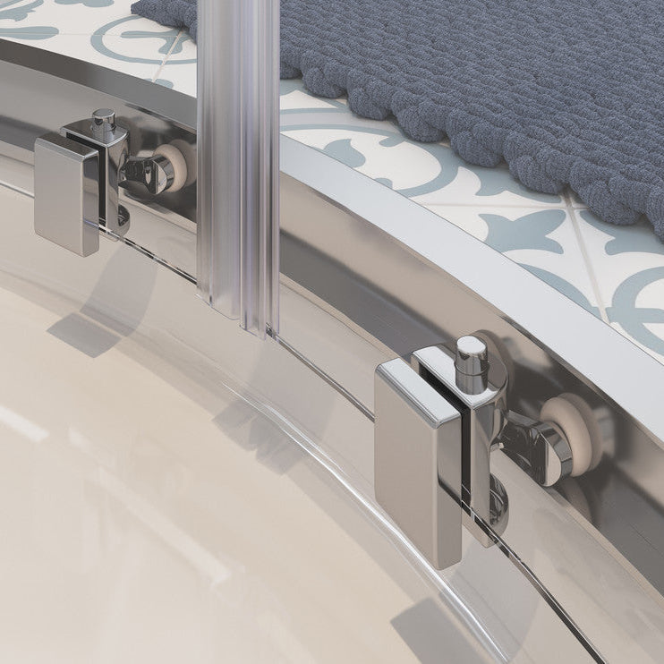 Classix 2 Door Easy-Fit Quadrant & 45mm Tray Pack - Chrome