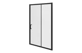 Sliding Shower Enclosure matte black 1000mm - 1700mm