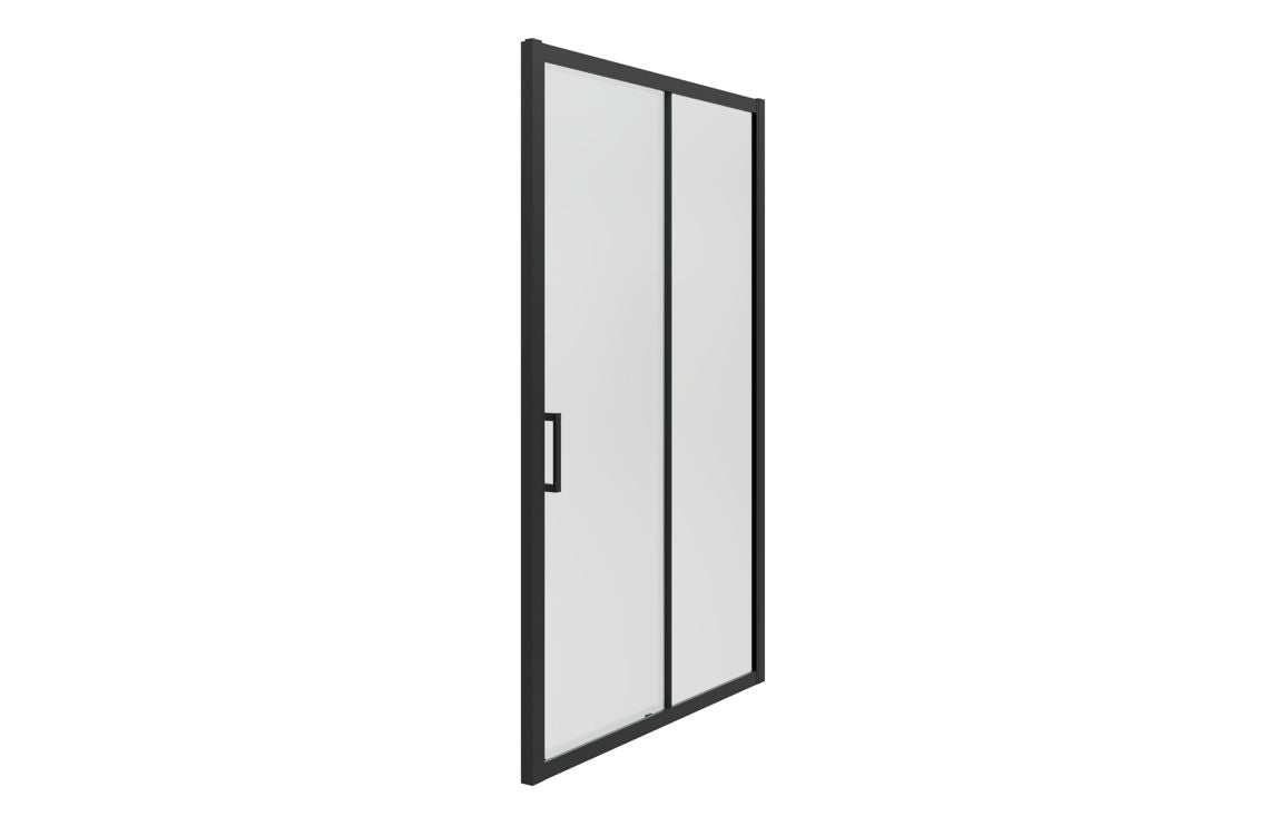 Sliding Shower Enclosure matte black 1000mm - 1700mm