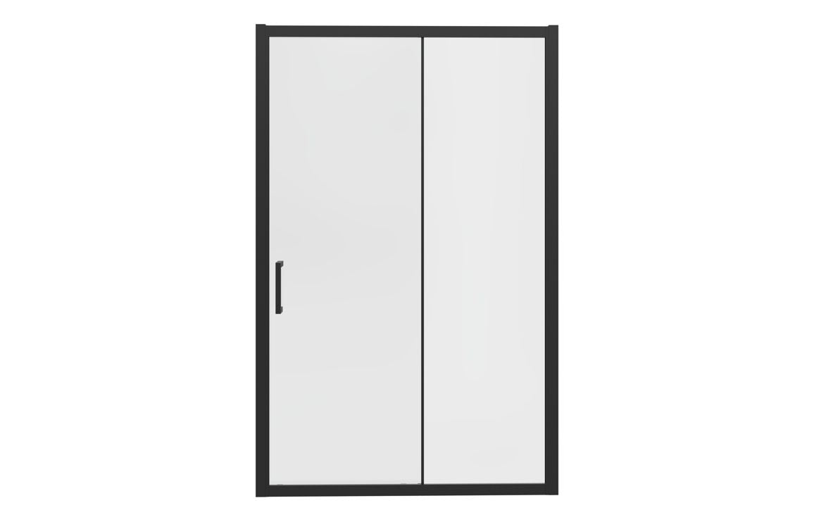 Sliding Shower Enclosure matte black 1000mm - 1700mm
