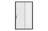 Sliding Shower Enclosure matte black 1000mm - 1700mm