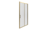 Sliding Shower Enclosure brushed brass gold 1000mm - 1700mm