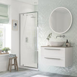 Flex 760mm Pivot Door - Chrome