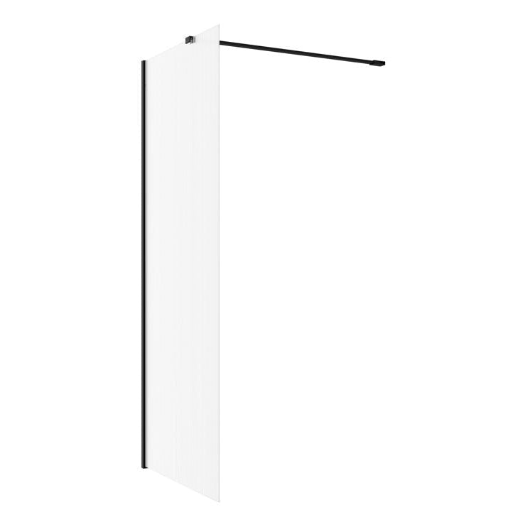 Iconix Fluted Wetroom Panel & Side Panel Arm