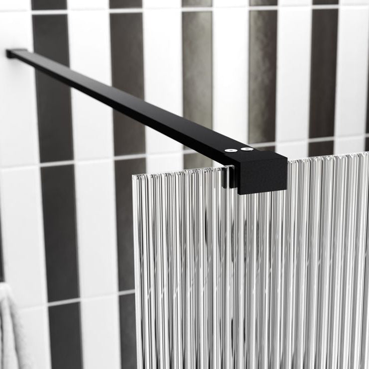 Iconix Fluted Wetroom Panel & Side Panel Arm