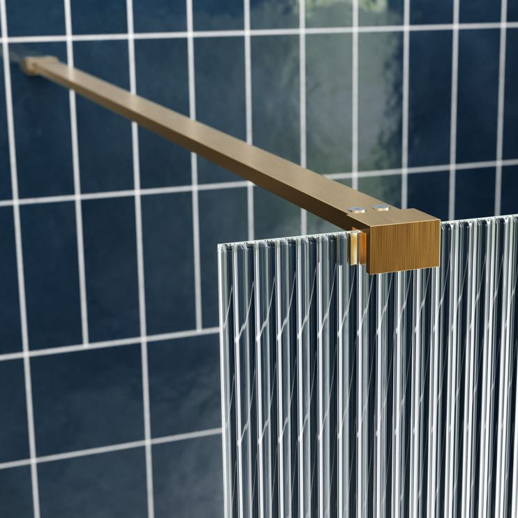 Iconix Fluted Wetroom Panel & Support Arm