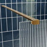 Iconix Fluted Wetroom Panel & Side Panel Arm