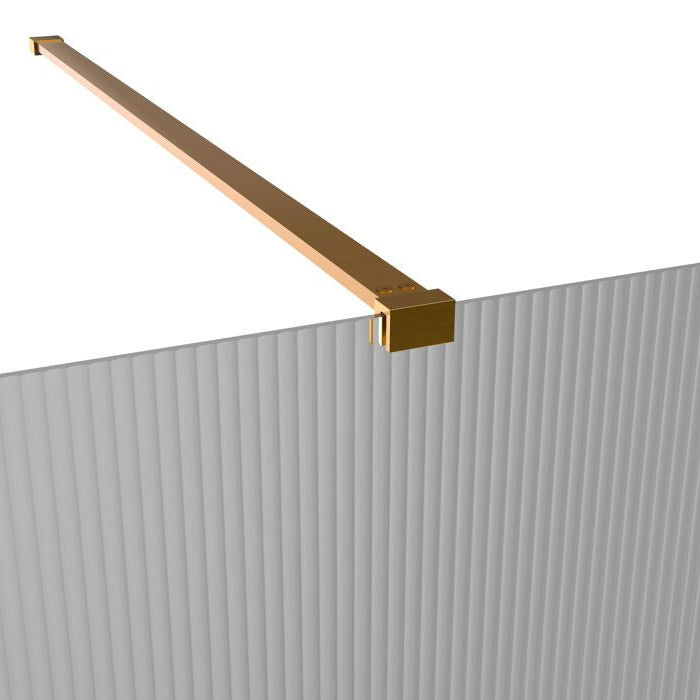 Iconix Fluted Wetroom Panel & Side Panel Arm