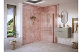 Iconix Fluted Wetroom Panel & Support Arm