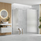 Iconix Fluted Wetroom Panel & Side Panel Arm