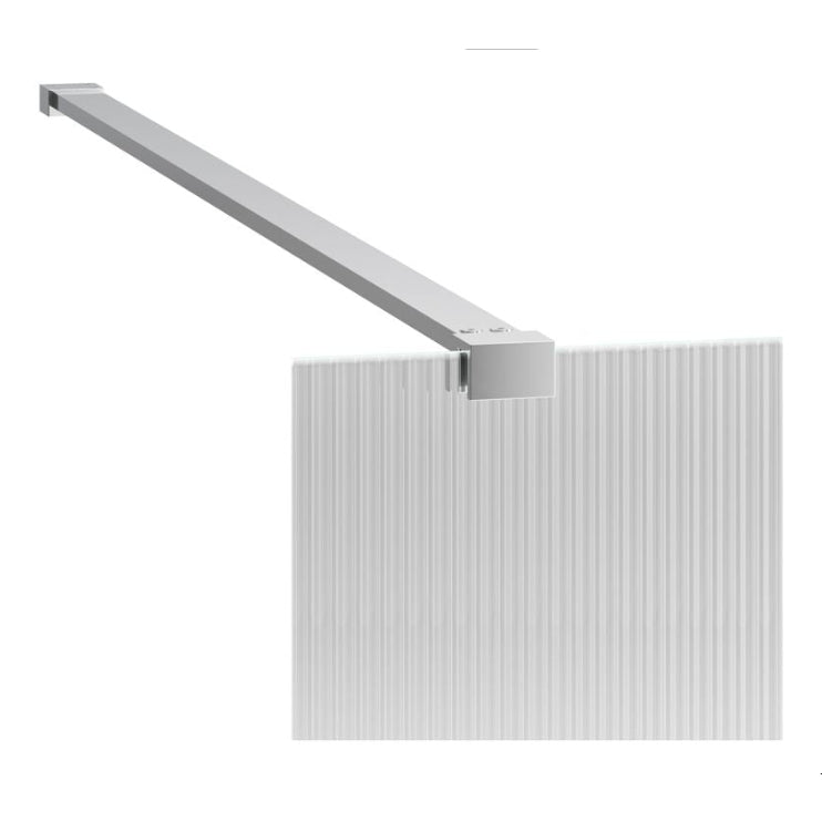 Iconix Fluted Wetroom Panel & Side Panel Arm