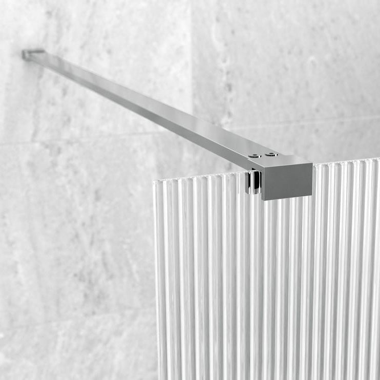 Iconix Fluted Wetroom Panel & Support Arm