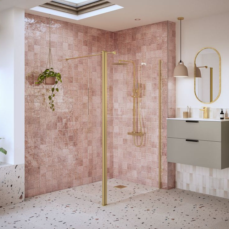 Iconix Optional 1950x300x8mm Rotatable Wetroom Panel (Full Hinge)