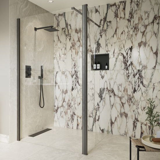 Iconix Optional 1950x300x8mm Rotatable Wetroom Panel (Full Hinge)