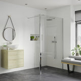 Iconix Optional 1950x300x8mm Rotatable Wetroom Panel (Full Hinge)