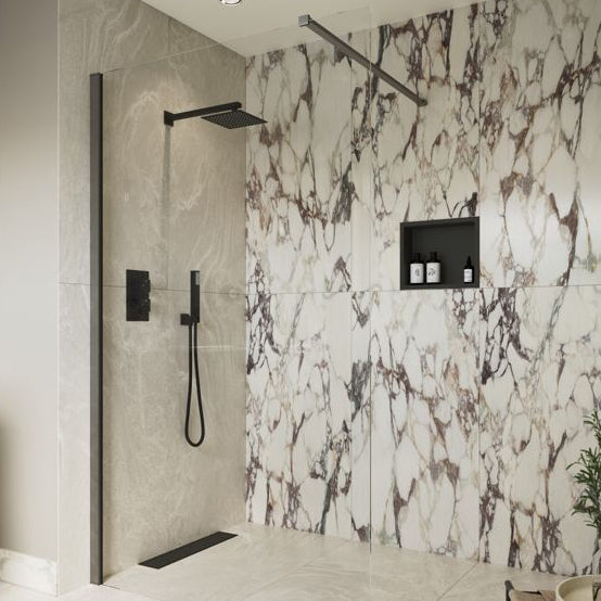 Iconix Wetroom Panel & Support Bar