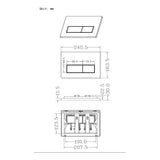 Rectangle Push Button Flushplate